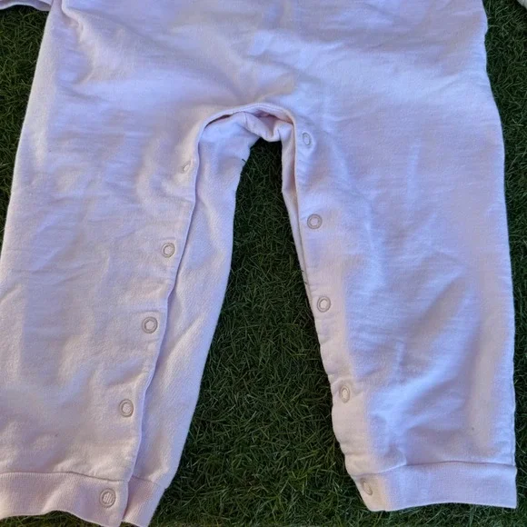Vtg Itsy Bitsy Sleeper Noahs Ark Embroidered Pink Romper Toddler Girls Size 2T - Picture 2 of 10